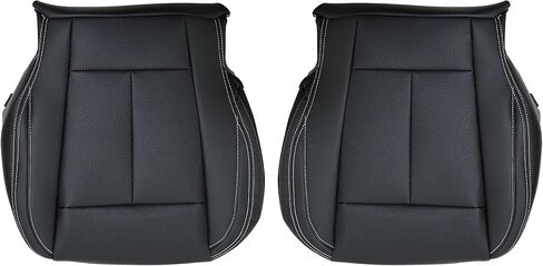 GXARTS Driver and Passenger Side Bottom Seat Cover Replacement Perforated Leather Black Fit for Ford F-150 F150 2015 2016 2017 2018 2019 2020 2021 in Saudi Arabia