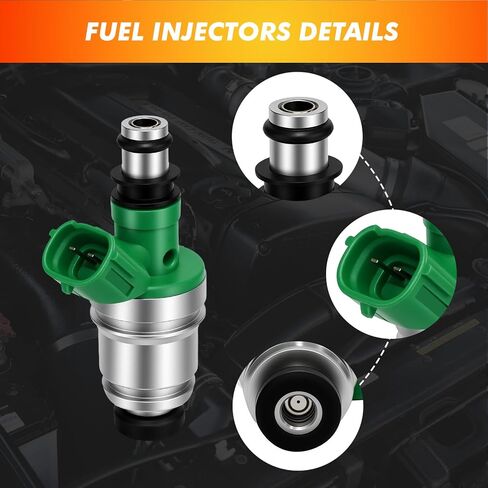 1999-2005 Set of 6 Fuel Injectors Compatible for Suzuki Grand Vitara 1999-2005 Vitara 2004 2.5L V6, for Chevrolet Tracker 2001-2004 2.5L V6 Replace 15710-67D00 FJ346 91176152 in Saudi Arabia