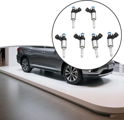 6pcs 16600-6KA0A Fuel Injectors Fit for 2016 2017 2018 2019 2020 Nissan Pathfinder Infiniti JX35 QX60 3.5L Replacement for 166006KA0A FJ1548 in Kuwait