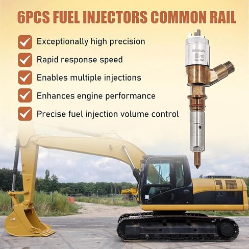 326-4700 Fuel Injectors Common Rail 6PCS Fit For Caterpillar CAT C6 C6.4 Engine 320D 323D 321D 320DL 323DL Diesel Relace# 295-9130 326-4700 10R-7675 32F61-00062 in Kuwait