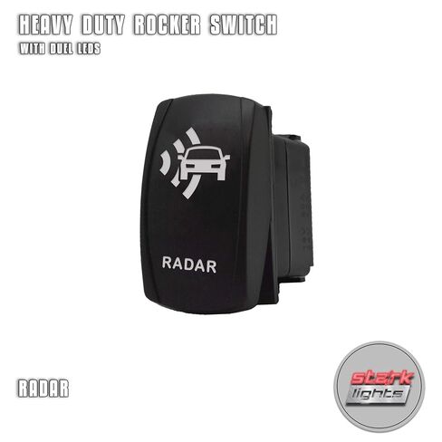 Radar - Blue - Laser Etched Toggle Switch 20A 12V - Vertical Rocker Switch 5-Pin DPST in Saudi Arabia