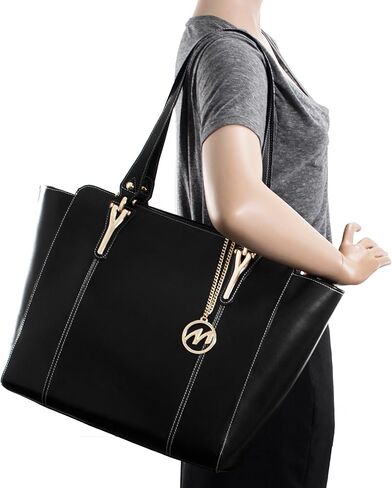 McKlein ALICIA, Leather Ladies' Tote with Tablet Pocket, Laptop Bag for Women Lightweight Leather, Computer Tote Bag in Kuwait