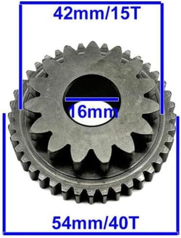 Starter Idler Gear Compatible with Kodiak Rihino 400 450 660 ATV Quad 5GH-15512-00-00 Universal Fit Aftermarket Replacement in Kuwait