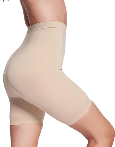 Women High Rise Tummy Control Thigh Compression Inseams Elastane Shorts for Biker Yoga Running Gym and Workout in Saudi Arabia