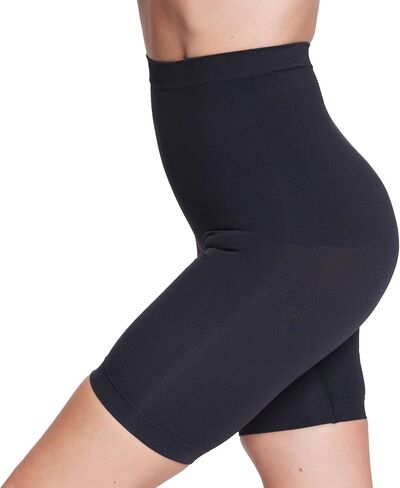 Women High Rise Tummy Control Thigh Compression Inseams Elastane Shorts for Biker Yoga Running Gym and Workout in Saudi Arabia