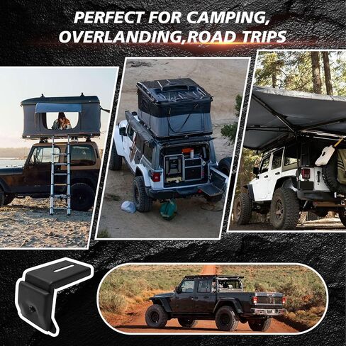 دعامات تثبيت رف السقف متوافقة مع Wrangler JL JK 2007-2024، Gladiator JT، Cherokee XJ 1984-2001، فولاذ شديد التحمل، 4 قطع in Kuwait