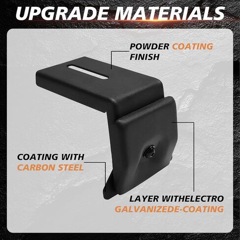 دعامات تثبيت رف السقف متوافقة مع Wrangler JL JK 2007-2024، Gladiator JT، Cherokee XJ 1984-2001، فولاذ شديد التحمل، 4 قطع in Kuwait