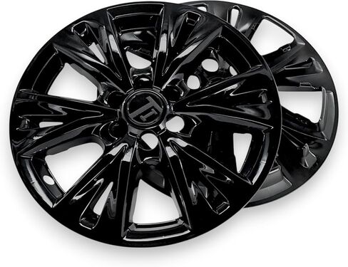 Gloss Black Chrome Delete Wheel Skin Rim Cover Hubcaps | 18 Inch Snap-On | Cadillac XT5 2020-2025, XT6 2021-2025, Set of 4 | WSK708-18BLK in Kuwait