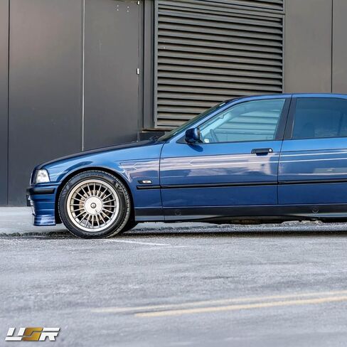 USR 92-96 E36 ضوء علامة جانبية - مجموعة مصابيح الحاجز (يسار + يمين) - متوافقة مع 1992-1996 BMW 3 Series 2D كوبيه أو 4D سيدان جميع الموديلات/الزخرفة (عدسة شفافة مع إطار أسود ومصابيح كهرمانية) in Saudi Arabia