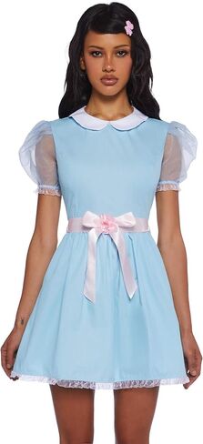 Dolls Kill Baby Doll Dress Outfit for Women- Scary Shining Twins Inspired Costume by Trickz N' Treatz in Saudi Arabia