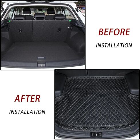 Car Trunk Mat Cargo Liner for Hyundai Creta 2016-2021 2022 2023 2024 2025 2026, All-Weather Waterproof Trunk Protector, Non-Slip Heavy-Duty Cargo Mat, Leather Boot Mat Interior Accessories in Saudi Arabia