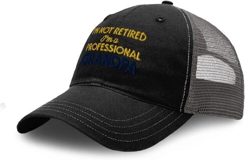 Richardson Soft Mesh Cap Hat Embroidered Gold Professional Grandpa Grandfather Trucker Hats for Men & Women in Saudi Arabia