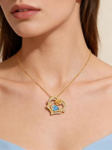 Birthstone Necklace for Women Birthday Gift for Her Birth Stone Necklace for Womens Necklaces in Saudi Arabia