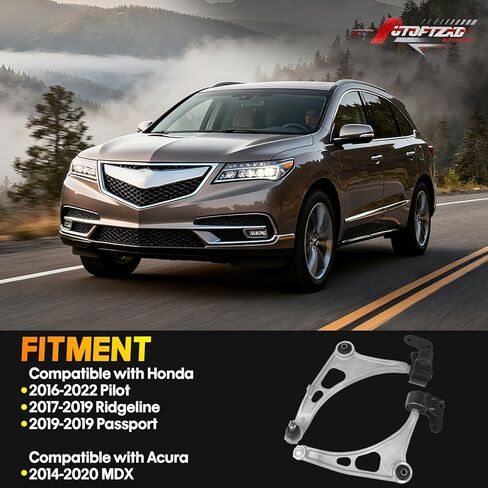 ذراع التحكم السفلي الأمامي لسيارة Honda Pilot 2016-2022/ Ridgeline 2017-2019/ Passport 2019، لـ Acura MDX 2014-2020 مع وصلة كروية وبطانة، استبدال # 51360-TZ5-A01/ 51350-TZ5-A01 in Saudi Arabia