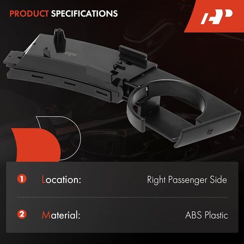 A-Premium Cup Holder Compatible with BMW Z4 2003-2008, Right Side, Black, Replace# 51457070326 in Saudi Arabia