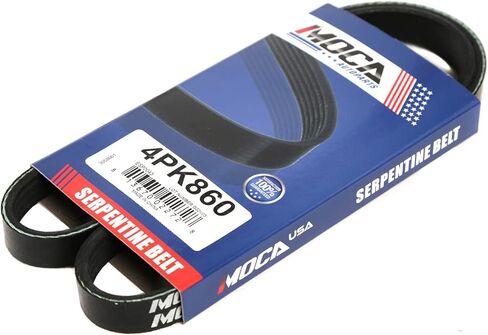 MOCA 4PK860 EPDM Serpentine Belt fits 1990-2005 for Mazda Miata Base Convertible 2-Door 1.6L 1597CC l4 Gas DOHC, 1998-2001 for Nissan Altima GXE Sedan 4-Door 2.4L 2389CC l4 Gas DOHC in Kuwait