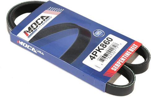MOCA 4PK860 EPDM Serpentine Belt fits 1990-2005 for Mazda Miata Base Convertible 2-Door 1.6L 1597CC l4 Gas DOHC, 1998-2001 for Nissan Altima GXE Sedan 4-Door 2.4L 2389CC l4 Gas DOHC in Kuwait