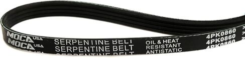 MOCA 4PK860 EPDM Serpentine Belt fits 1990-2005 for Mazda Miata Base Convertible 2-Door 1.6L 1597CC l4 Gas DOHC, 1998-2001 for Nissan Altima GXE Sedan 4-Door 2.4L 2389CC l4 Gas DOHC in Kuwait