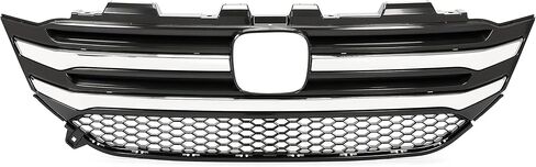 HECASA Front Upper Grille Compatible with 2016-2018 Honda Pilot W/Chrome Trim Molding Mesh Bumper Grill in Saudi Arabia