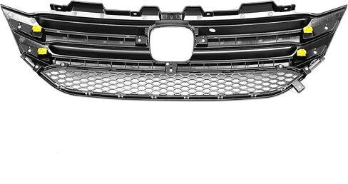 HECASA Front Upper Grille Compatible with 2016-2018 Honda Pilot W/Chrome Trim Molding Mesh Bumper Grill in Saudi Arabia