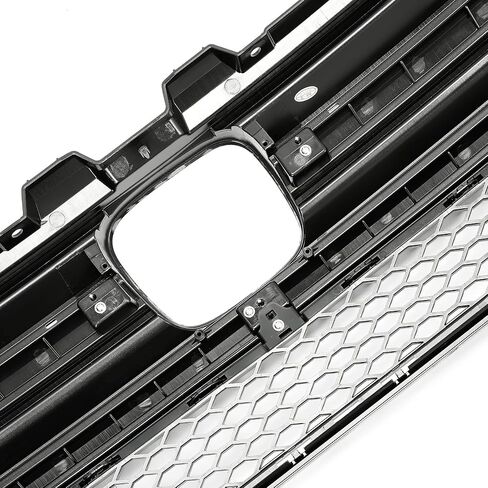 HECASA Front Upper Grille Compatible with 2016-2018 Honda Pilot W/Chrome Trim Molding Mesh Bumper Grill in Saudi Arabia