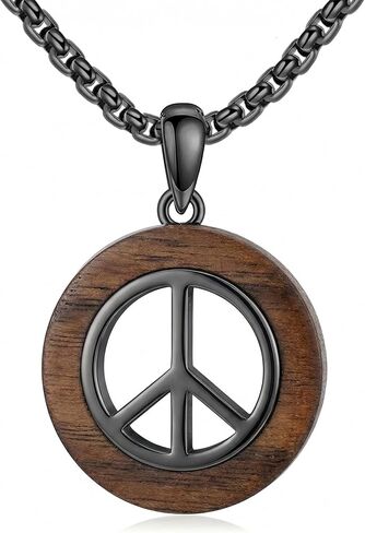 Wood Cross/Cross Star Of David/Guitar Necklace Sterling Silver Wooden Cross Pendant Wood Jewelry for Women Men with 24" Round Box Chain in Saudi Arabia