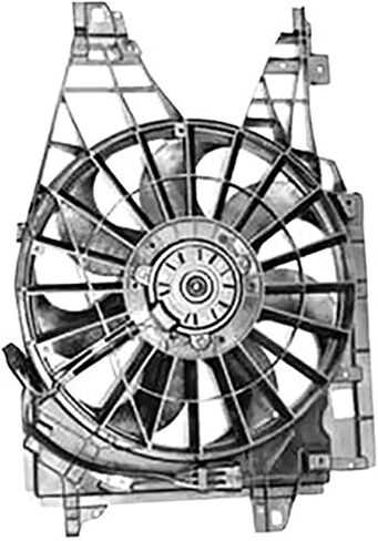 Replace Dual Radiator and Condenser Fan Assembly for Chevrolet Corvette 6.0L 2005 2006 2007, for Cadillac XLR 4.4L 2006 2007 2008 2009, for Corvette 7.0L 2013, 1 Pack in Saudi Arabia