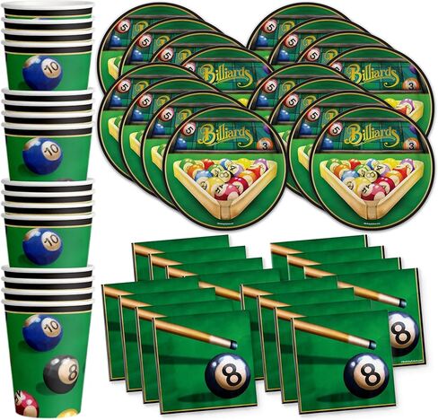 Cornhole Birthday Party Supplies Set - Summer Party Supplies - Lake Tableware Set - Bean Bag Toss Party - BBQ Paper Plates | Tableware Set Includes Plates, Napkins and Cups | Kit for 16 in Saudi Arabia