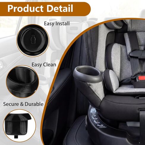 Replacement Cup Holder for Evenflo Revolve360 | 2-Pack Left Right Drink Holders | Durable Car Seat Accessory | Easy Installation in Kuwait