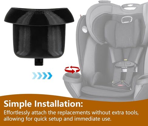 Replacement Cup Holder for Evenflo Revolve360 | 2-Pack Left Right Drink Holders | Durable Car Seat Accessory | Easy Installation in Kuwait