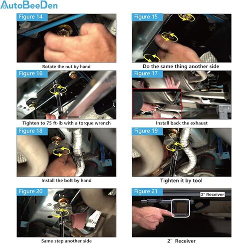 Class 3 Trailer Hitch, 2-Inch Receiver, Compatible with Ford Escape and Lincoln Corsair 2020-2025, Both excluding PHEV. Bright Black Color Tow Hitch in Kuwait