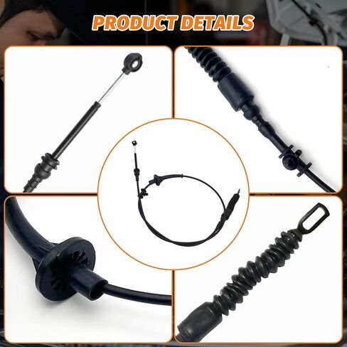 F8AZ7E395BA Automatic Transmission Shifter Cable Compatible with 1996-2002 Crown Victoria,1996-2002 L-incoln Town Car,Gear Shift Cable for 1996-2002 Me-rcury Grand Marquis,F6AZ7E395AA 905-658 in Kuwait