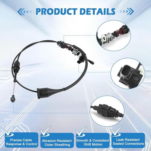 Automatic Transmission Shift Cable for Dodge Durango Dakota 2002-2003 Models 52110004AJ Direct Replacement OEM Fit Durable Construction in Saudi Arabia