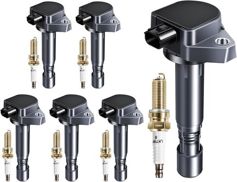 UF624 Ignition Coil Pack Iridium Spark Plugs Fits for Acura RDX 3.5L 2013 2014 2015, ZDX 3.7L 2010 2011 2012 2013, Fits for Honda 3.5L Pilot 2009-2015, Ridgeline 09-14, Set of 6 in Saudi Arabia