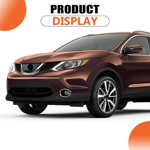 JX RACING Front Bumper Cover Grille Kit Compatible with 2017 2018 2019 Nissan Rogue Sport Upper Grill W/O Camera Hole Fog Lights Lamps Cover Bezel Bumper Bracket NI1000318 620226MA0H 62222DF3OA in Kuwait