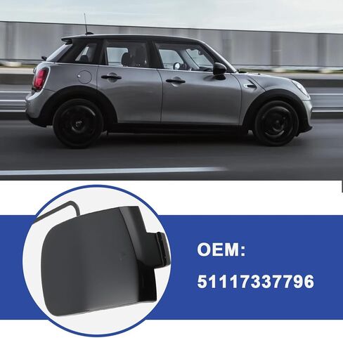 Car Front Bumper Tow Hook Eye Cover 51117337796 Compatible with MINI F55 F56 F57 in Saudi Arabia