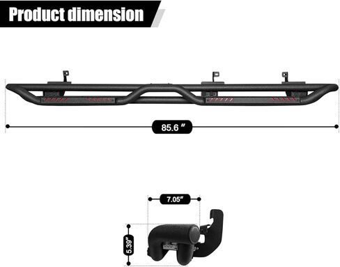 Vijay Crew Cab 4 Full Size Doors Side Step Bars Running Boards Fits 2015-2025 Ford F150 and 2017-2025 Ford F250 F350 (Style C) in Kuwait