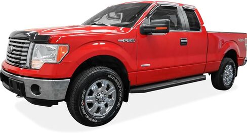 Tuxtreme 6-inch (Black Stainless Steel Powder Coated Flat Style) Running Boards Nerf Bars Side Steps Compatible with Ford F150 2004-2014 Super Cab (Exclude Heritage Edition) in Kuwait