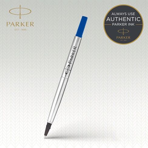 Parker QUINK Rollerball Pen Ink Refill, Medium, Blue in Saudi Arabia
