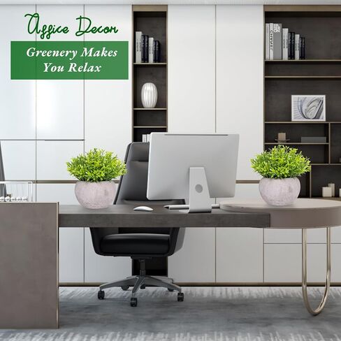 نباتات وهمية صغيرة لديكور رف الحمام، نباتات صناعية صغيرة داخلية نباتات عشبية عصارية وهمية لمكتب النساء في المكتب ديكور طاولة القهوة بوعاء مزيف in Kuwait