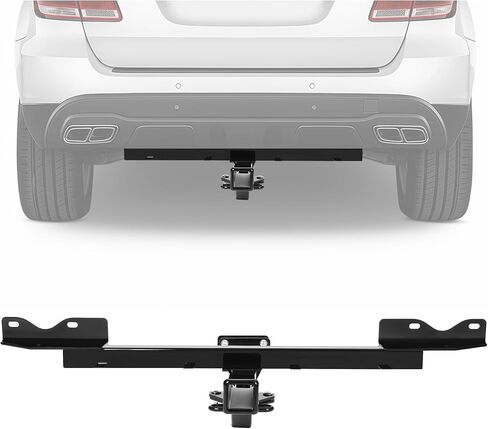 Kojem Class 3 Trailer Tow Hitch Compatible with 2012-2019 Mercedes-Benz ML350/GLE350/GLE43 AMG Excluding Diesel 2" Trailer Hitch Receiver Towing 7,000 lbs Capacity in Saudi Arabia