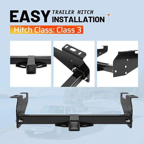 وصلة سحب المقطورة من الفئة 3، جهاز استقبال 2 بوصة متوافق مع 1963-2002 شيفروليه دودج فورد جي إم سي in Kuwait