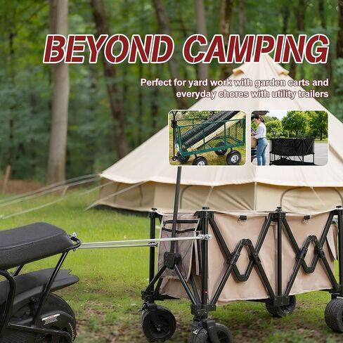 Oryxearth Universal Mini Bike Trailer Hitch Tow Bar, Wagon Pull Rod for Camping Garden Cleanup,Compatible with FRP GMB100, Coleman B100, Monster (Mega) Moto MM-B80 MM-B105, XtremepowerUS 99cc in Kuwait