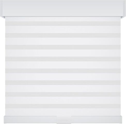 Cordless Zebra Window Shades by VELAFORM (57" W x 72" H, White), Free-Stop, Day & Night Control, Modern Design in Saudi Arabia