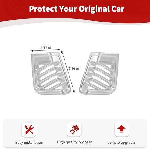 for Wrangler Dash Side Air Vent Cover Trim for Jeep Wrangler/Gladiator 2024-Present Silver Interior Accessories 2pcs in Saudi Arabia