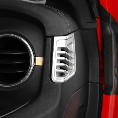 for Wrangler Dash Side Air Vent Cover Trim for Jeep Wrangler/Gladiator 2024-Present Silver Interior Accessories 2pcs in Saudi Arabia