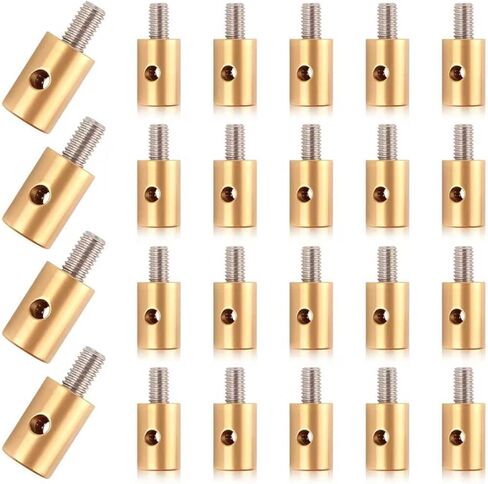 24 قطعة من مجموعة أطراف كابل الخانق 6 مم، توقف كابلات نهاية كابل الخانق بدون لحام مع مسامير الحلمة، والخانق العالمي وكابلات الفرامل تنتهي المشابك للسيارات والدراجات النارية والدراجات in Kuwait