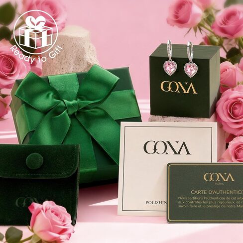 S925 Sterling Silver Earrings for Women Created with Swarovski® Crystals, Post Lightweight Drop Dangle Huggie, Hypoallergenic Earrings for Sensitive Perfect Valentine’s Day, Anniversary, Birthday Gift in Saudi Arabia