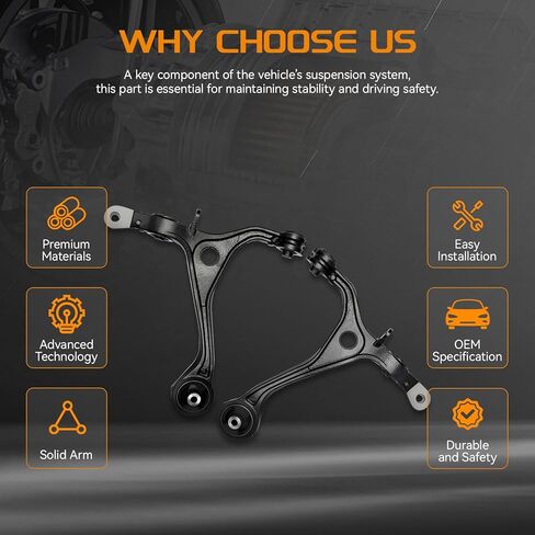Front Lower Control Arm with ball joint for Honda Accord for Acura TSX 2003-2008 Lower Control Arm 2.4L & 3.0L K640289 K640290 in Saudi Arabia