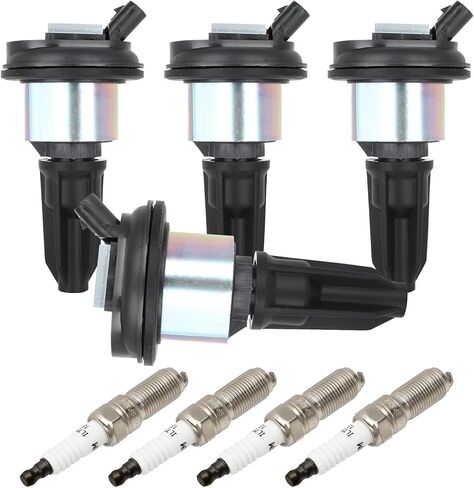 Ignition Coil Packs & Iridium Spark Plugs Fit 2004-2006 for Chevrolet Colorado 2002-2005 for Chevrolet Trailblazer EXT 2004-2005 for Buick Rainier, Set of 4, 12568062 C1395 in Saudi Arabia